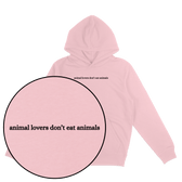 Animal Lovers Don't Eat Animals Hoodie - Vegan America