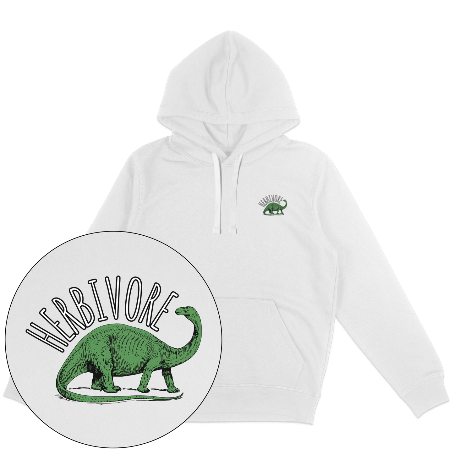 Herbivore Brontosaurus Hoodie - Vegan America
