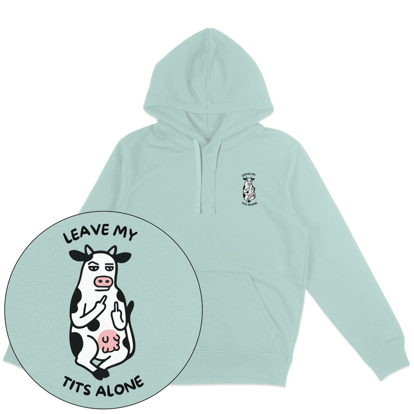 Leave My Tits Alone Hoodie - Vegan America