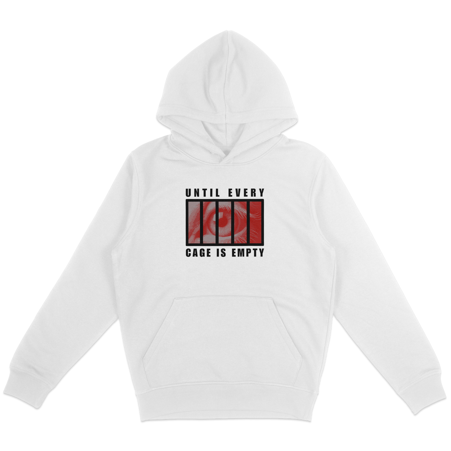 Until Every Cage Is Empty Hoodie - Vegan America