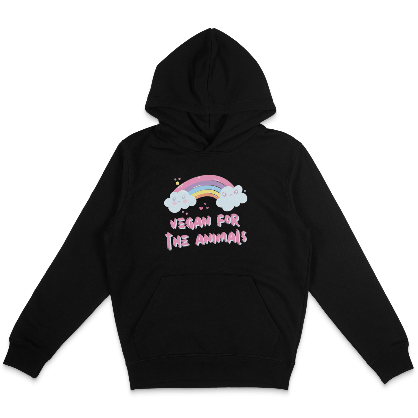 Vegan For The Animals Rainbow Hoodie - Vegan America