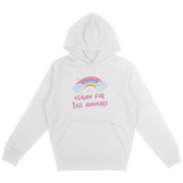 Vegan For The Animals Rainbow Hoodie - Vegan America
