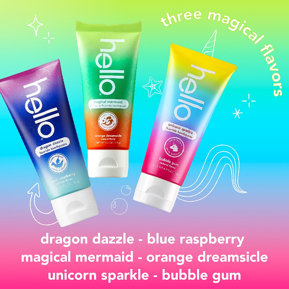 hello kids toothpaste and toothbrush variety bundle