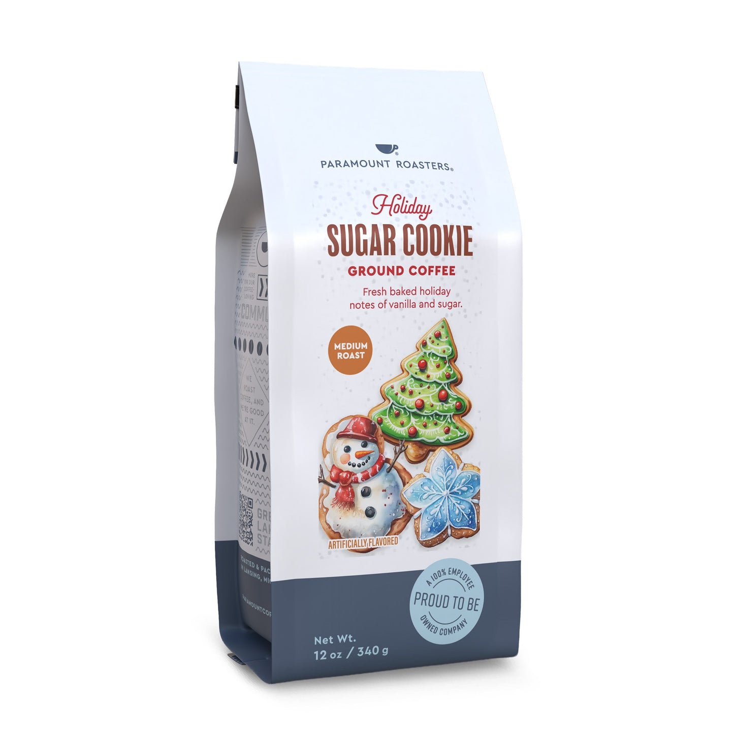 Holiday Sugar Cookie Flavored 12oz Ground Coffee - Vegan America