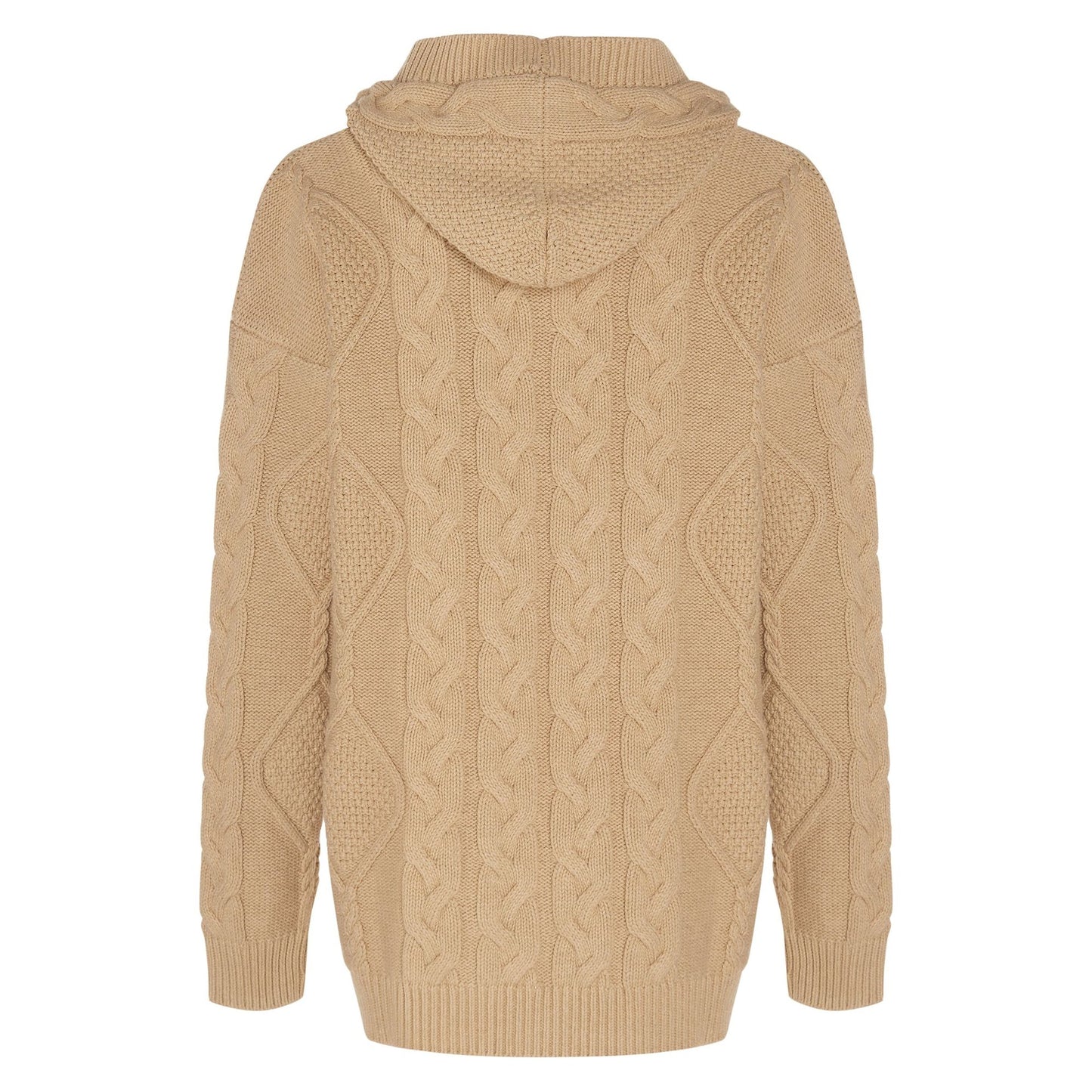 Hooded Button Up Knitted Cardigan