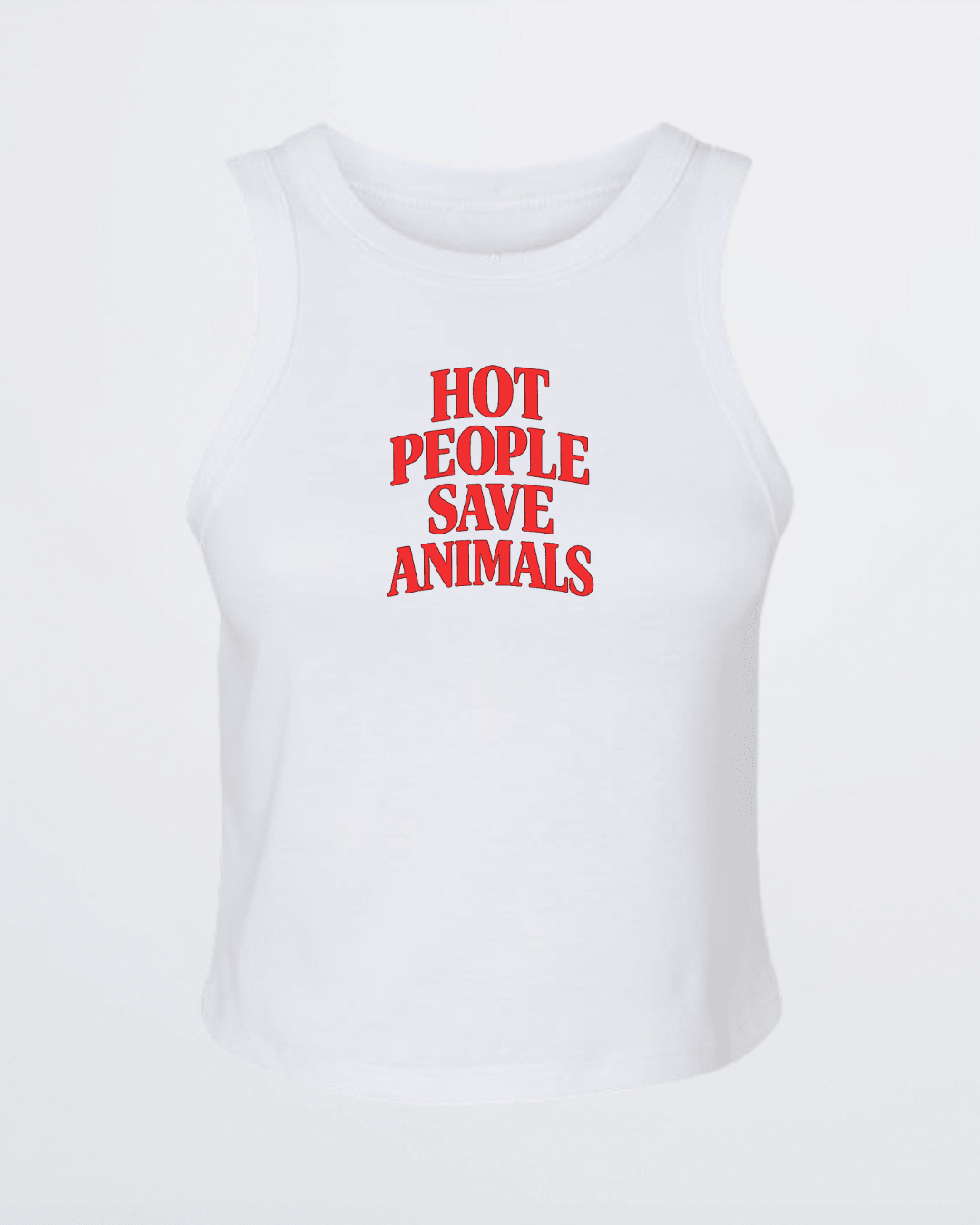 HOT PEOPLE SAVE ANIMALS TANK - Vegan America
