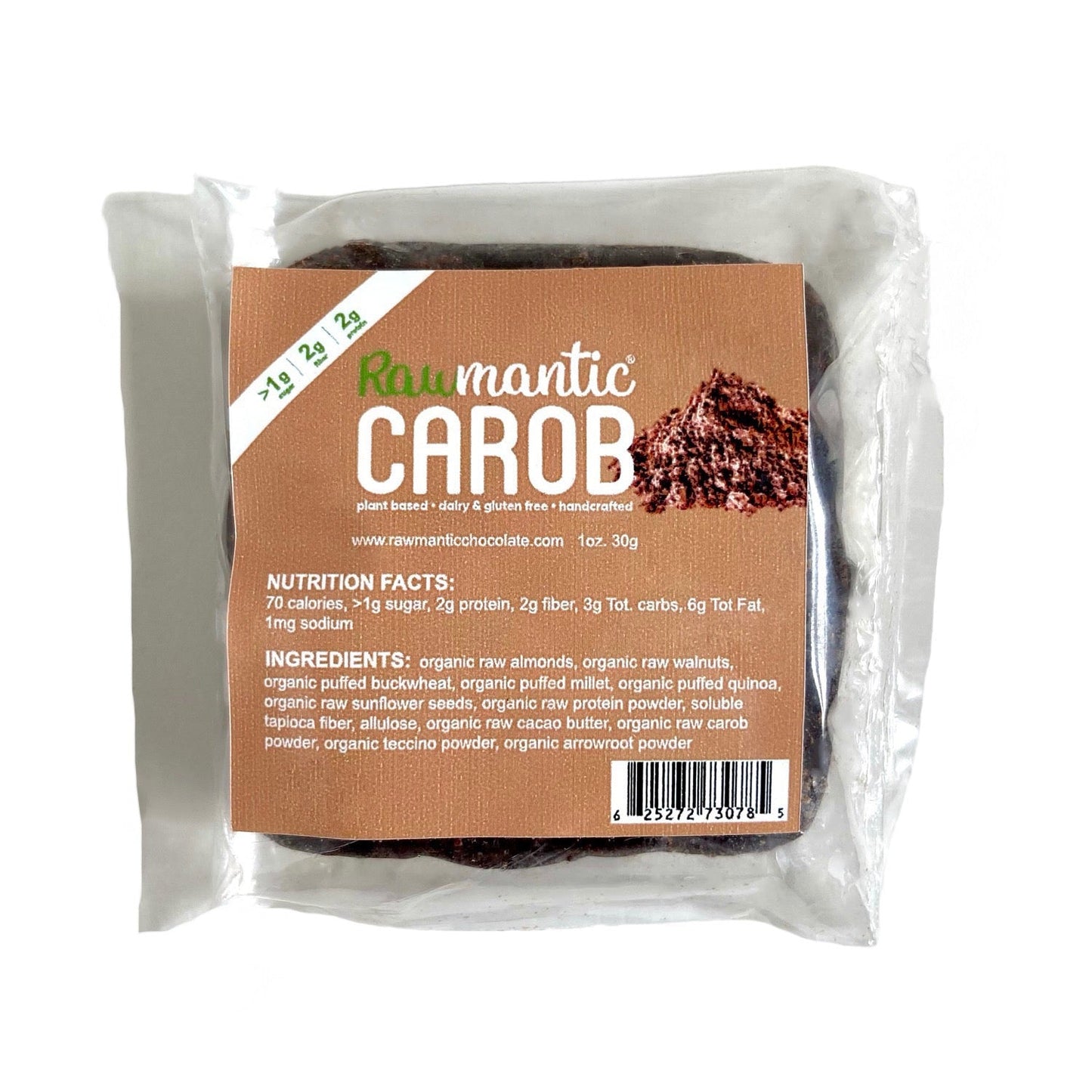 Vegan Carob Mini Protein Bar. Pack of 20 - Vegan America