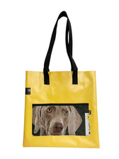 shopping bag dog food yellow & grey - Vegan America