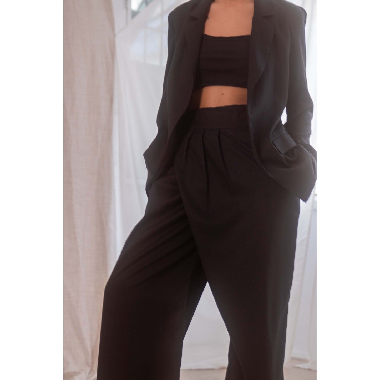Wrap Wide Trousers