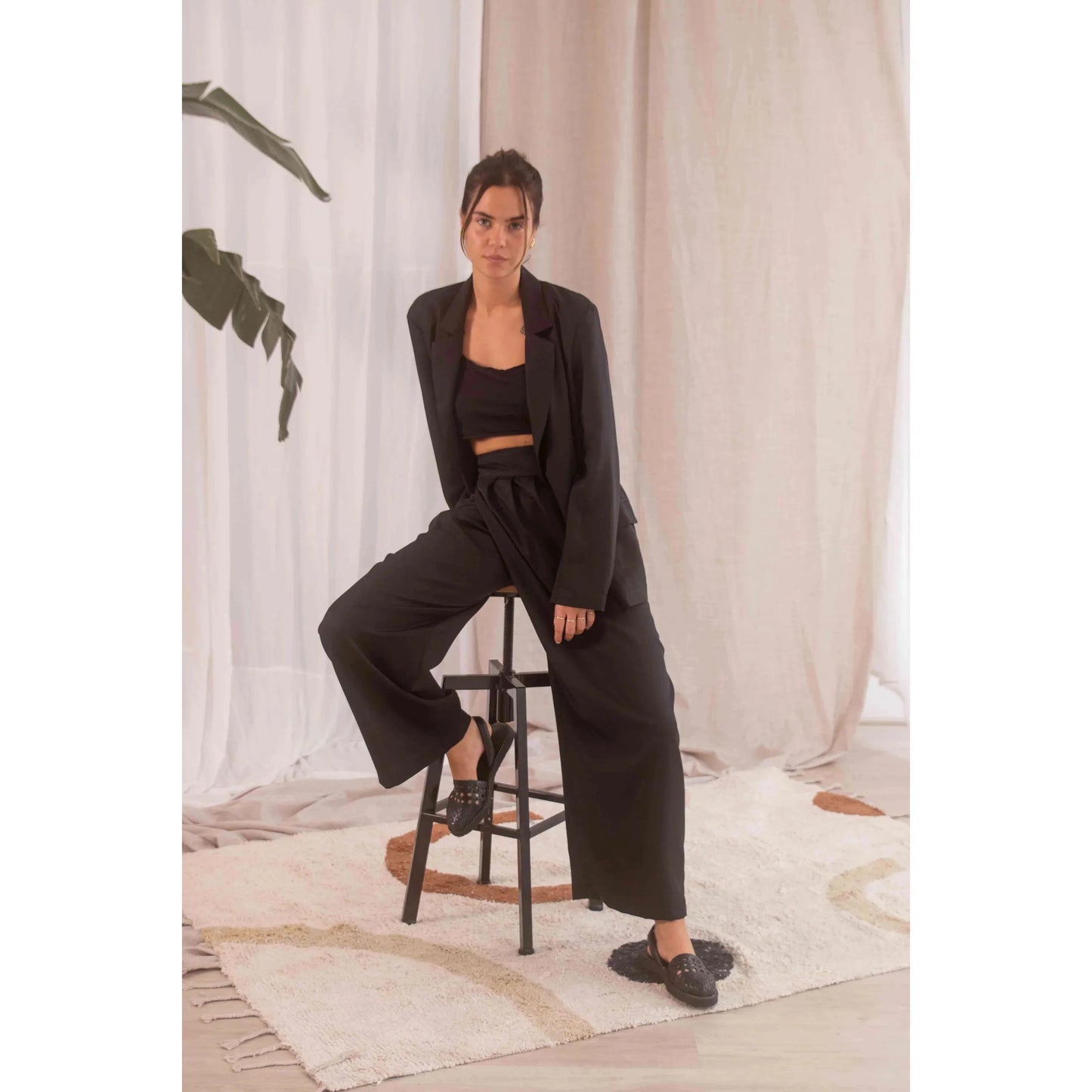 Wrap Wide Trousers