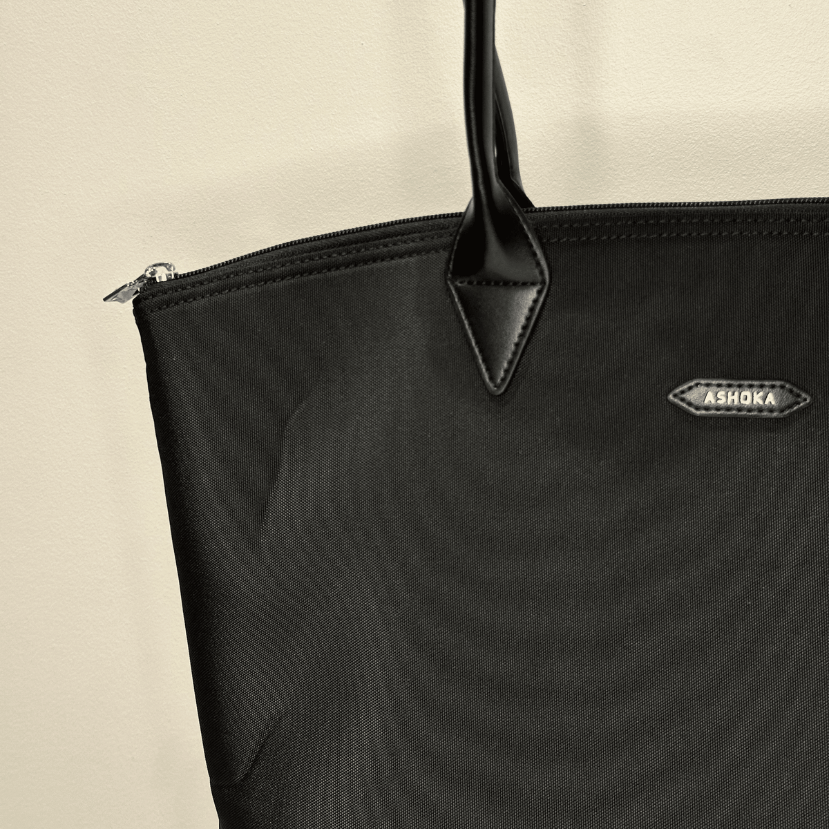 Belles Affaires – Jolly Uppeal™ & Recycled Nylon Black Tote Bag - Vegan America