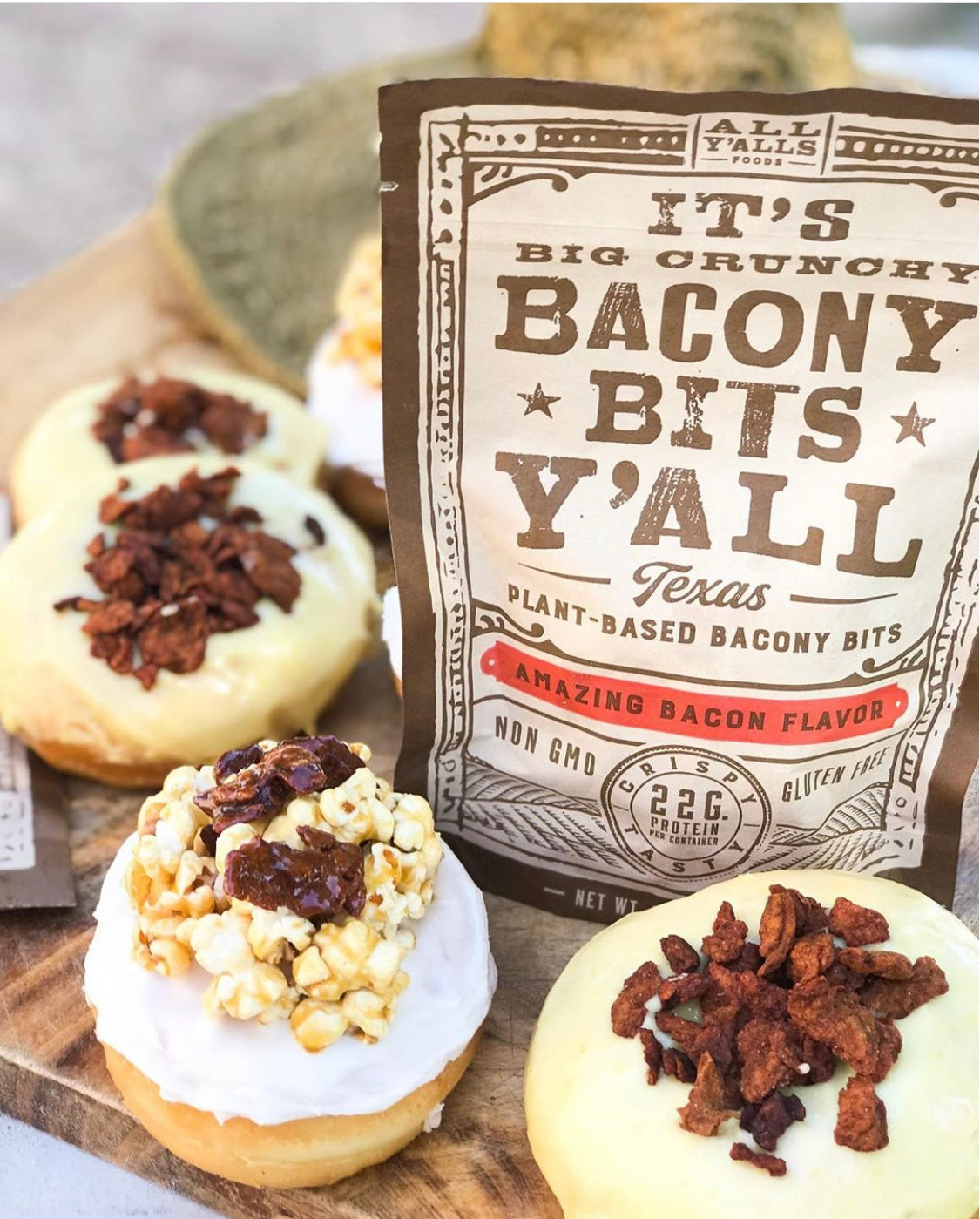 Big Crunchy Bacony Bits | Retail 6-Pack (Plant Protein Toppers)