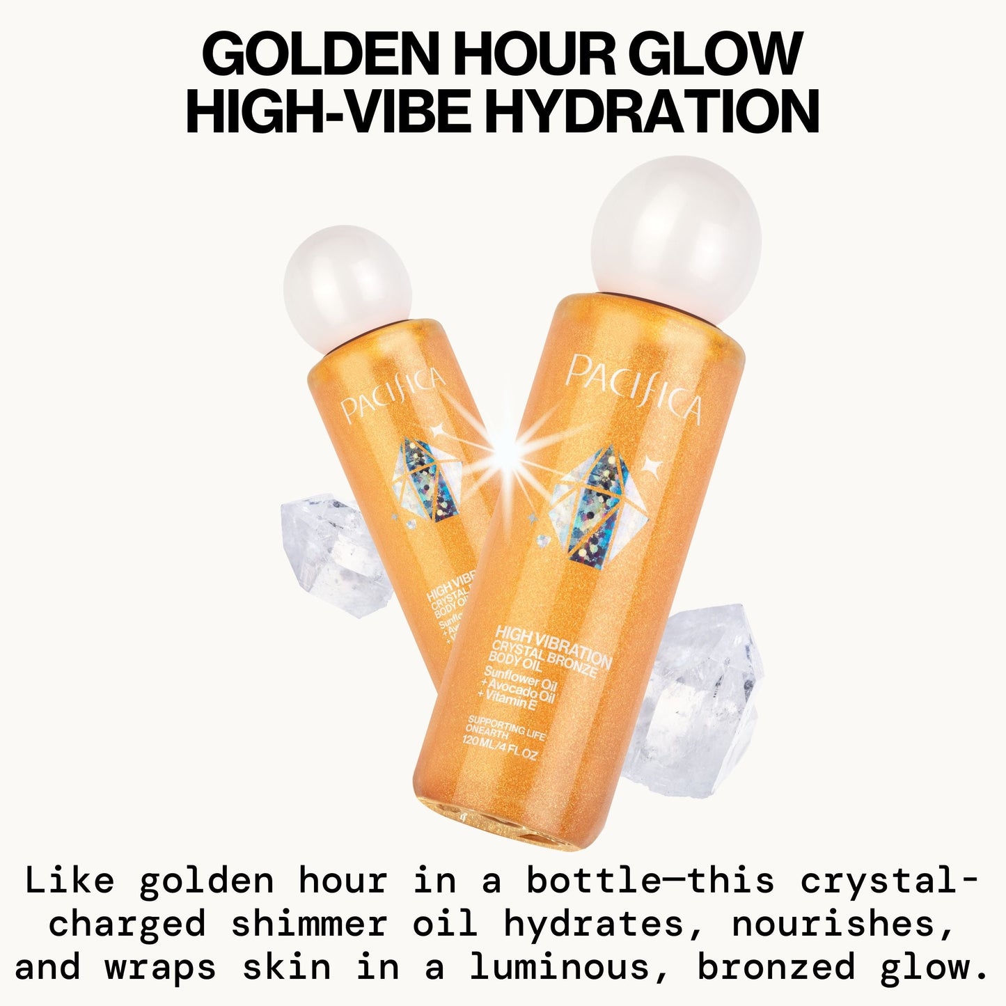 High Vibration Crystal Bronze Body Oil