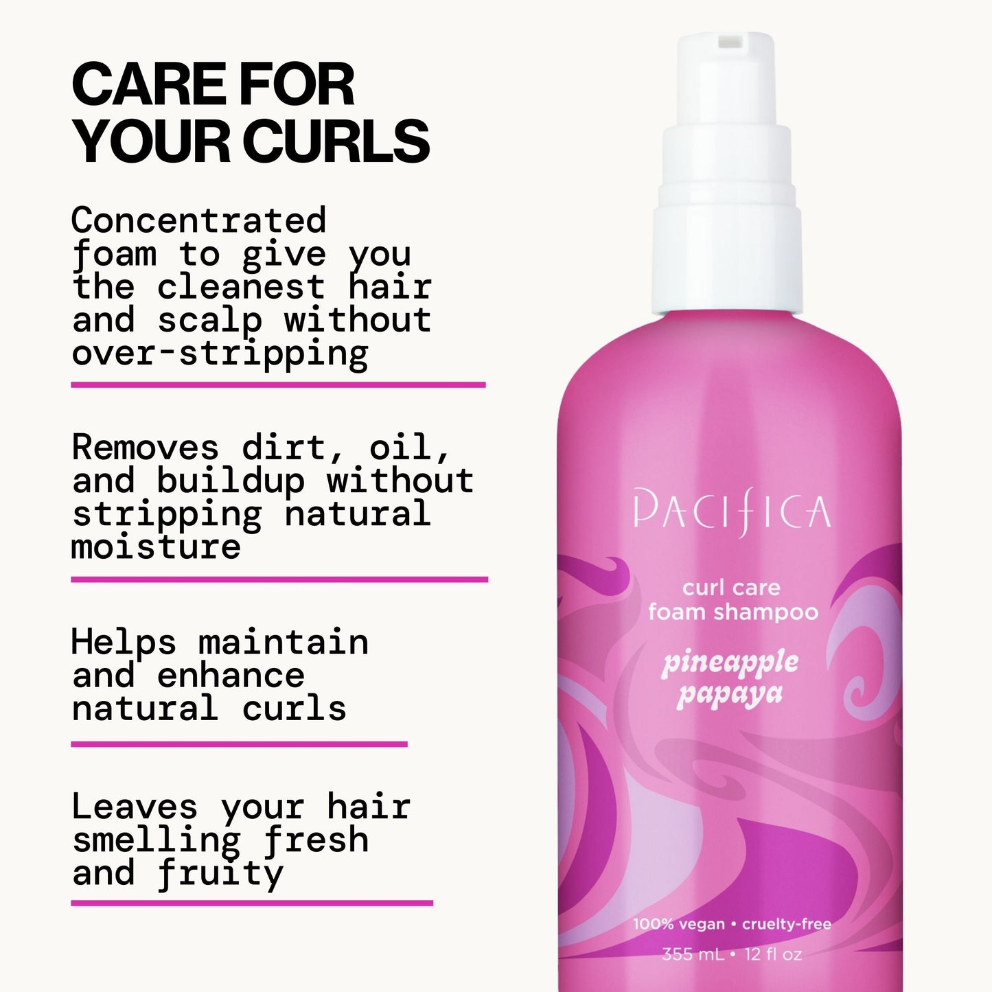 Pineapple Papaya Curl Care Foam Shampoo