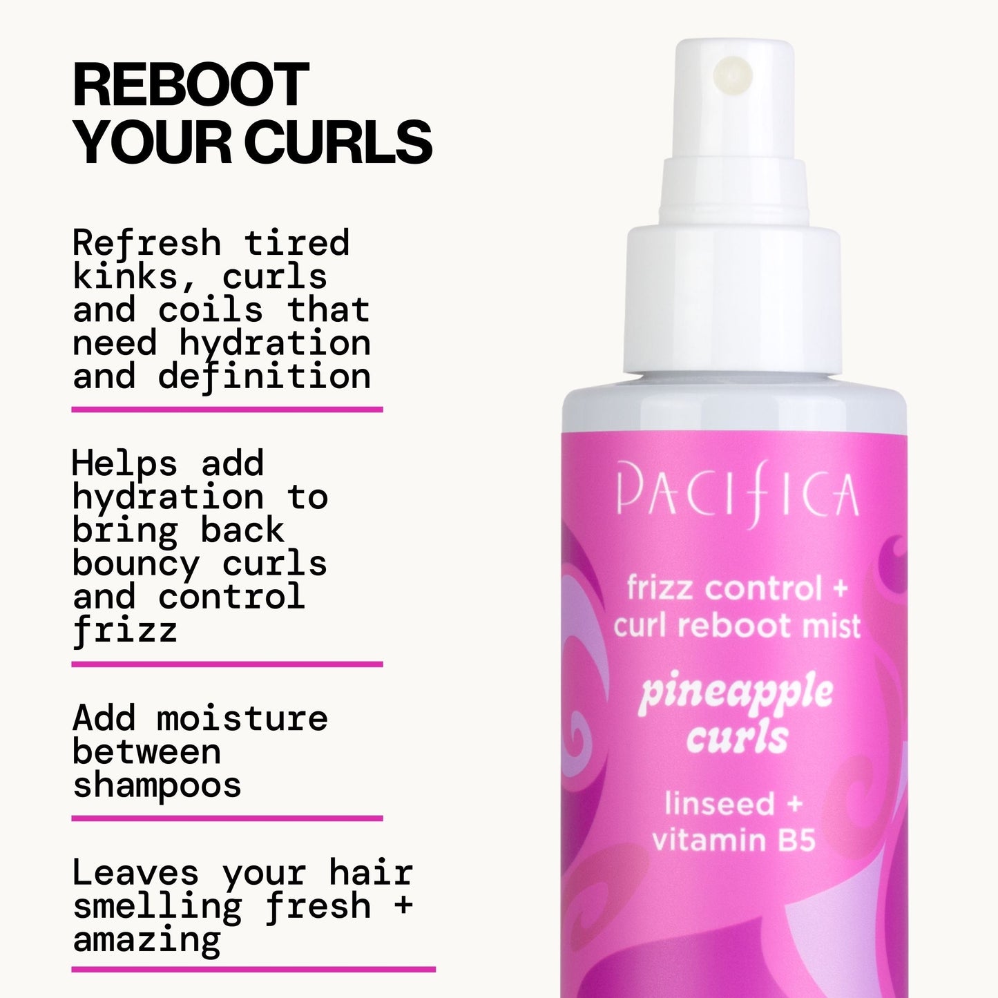 Pineapple Curls Frizz Control & Curl Reboot Mist