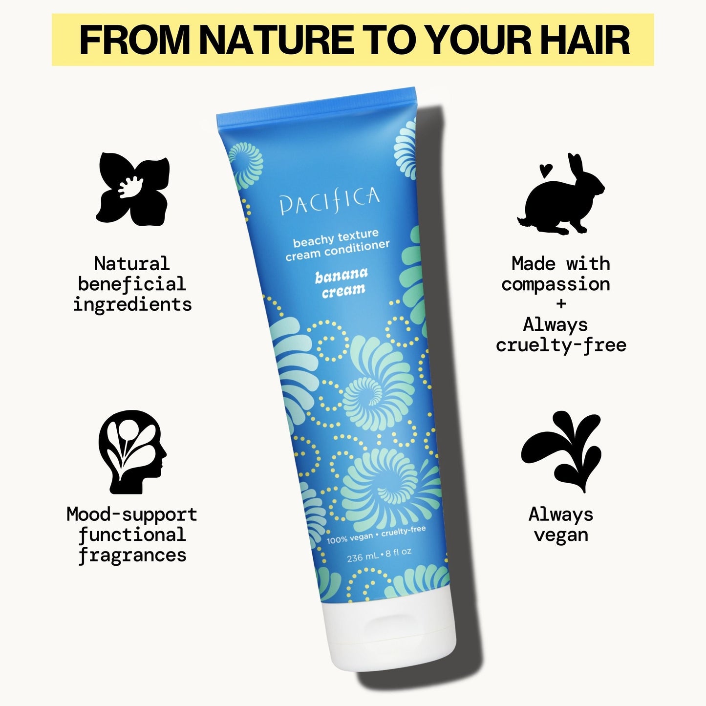 Banana Cream Beachy Texture Cream Conditioner