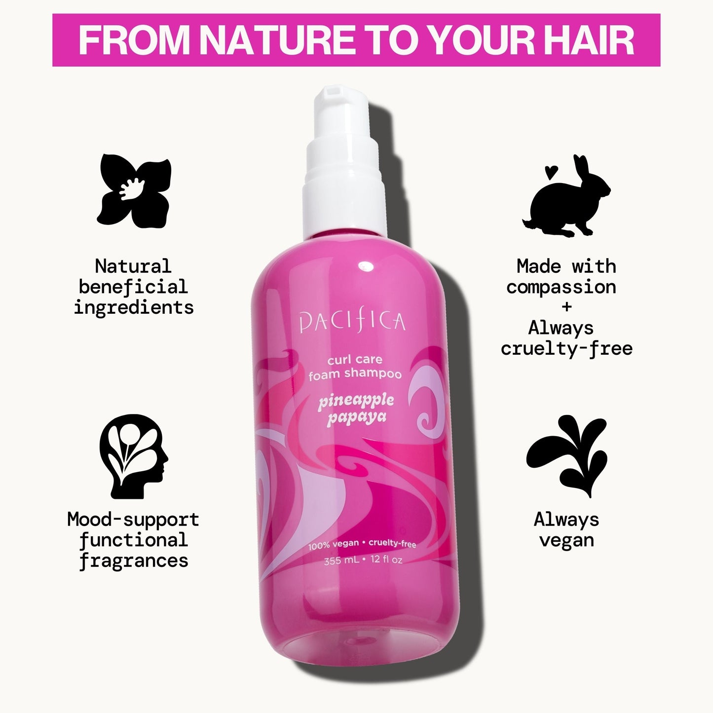 Pineapple Papaya Curl Care Foam Shampoo
