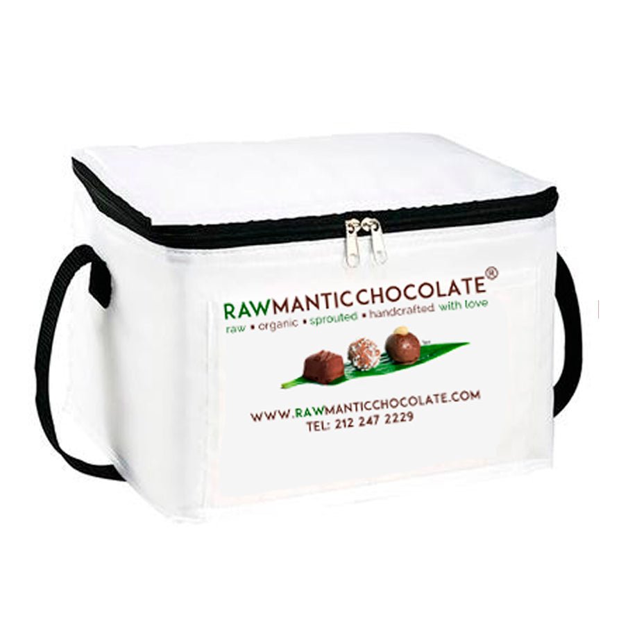 Rawmantic Cooler Bag in White - Vegan America