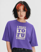 I Want Tofu Women's Boxy T-Shirt - Vegan America