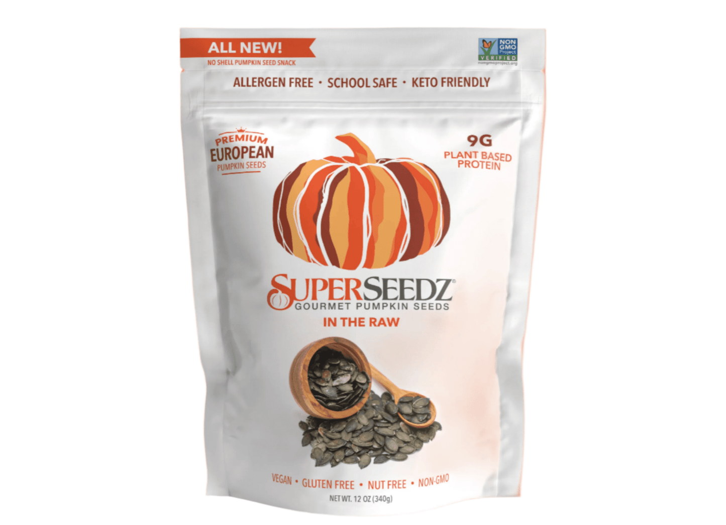 šæ Original āIn the Rawā Gourmet Pumpkin Seeds ā Pure, Hull - Less Premium European Pepitas, Nutrient Powerhouse Go raw with natureās superfood. no oil, no salt, no roasting. Just protein, minerals, and clean energy. - Vegan America