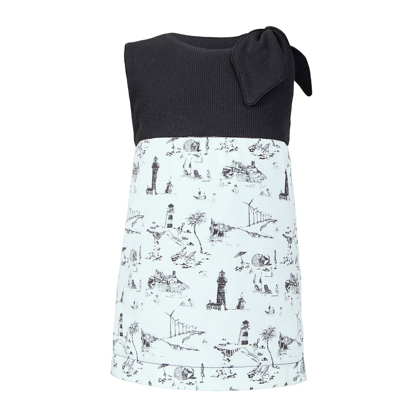 Baby Dress with Vintage Print
