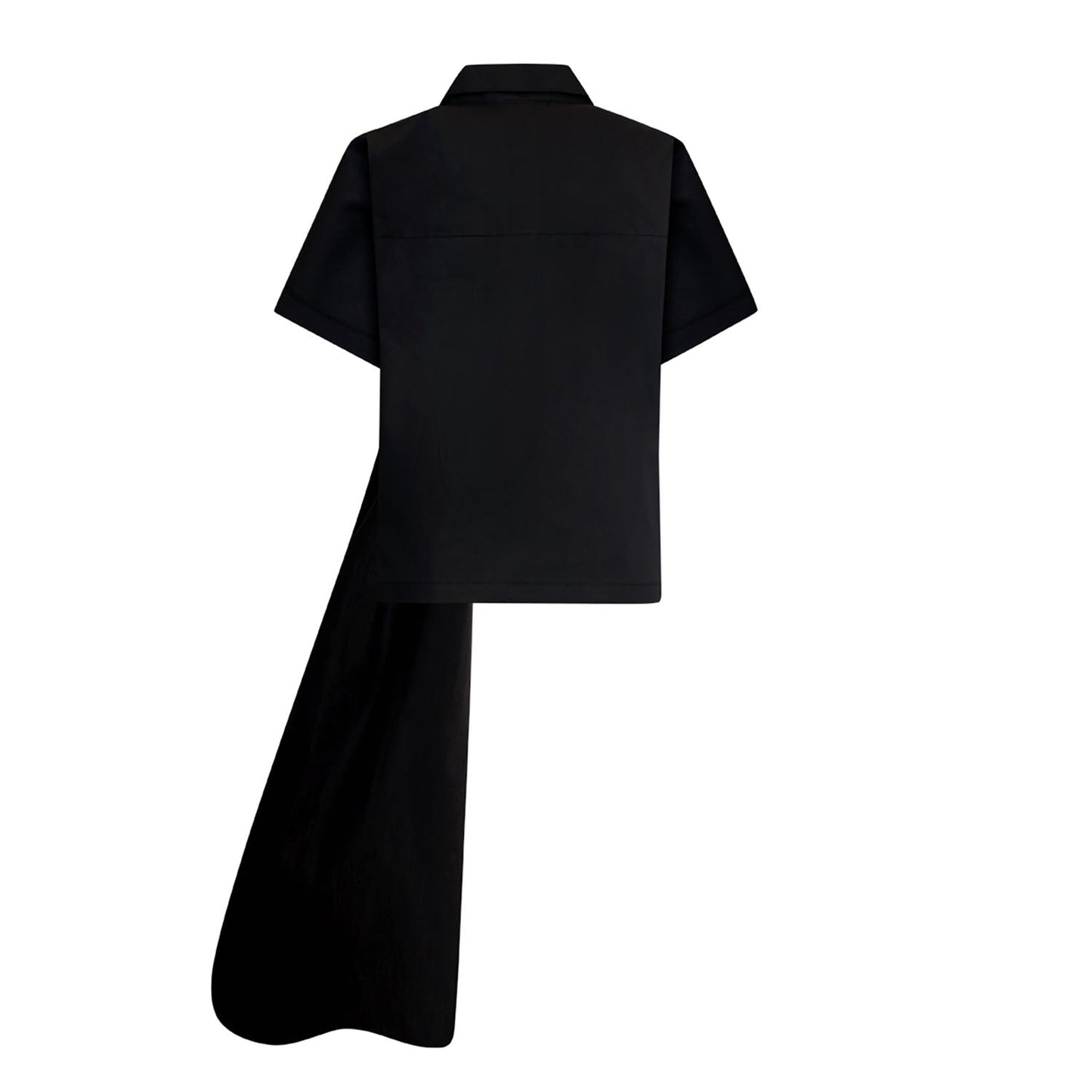 Zero Waste Black Designer Shirt for Boys and Girls