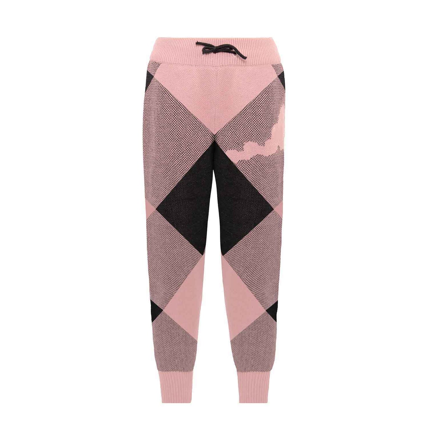 Kids Pink and Black Knit Pants
