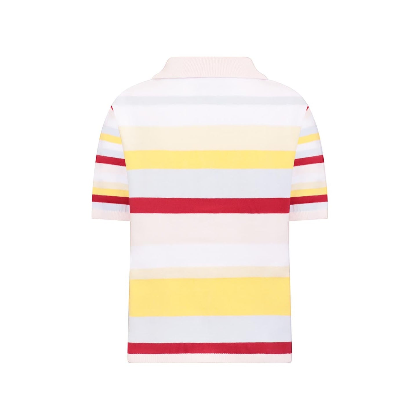 Knitted Shirt with Pastel Stripes