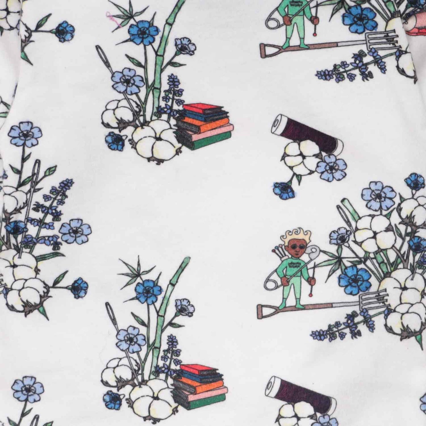 White Floral T Shirt for Boys and Girls
