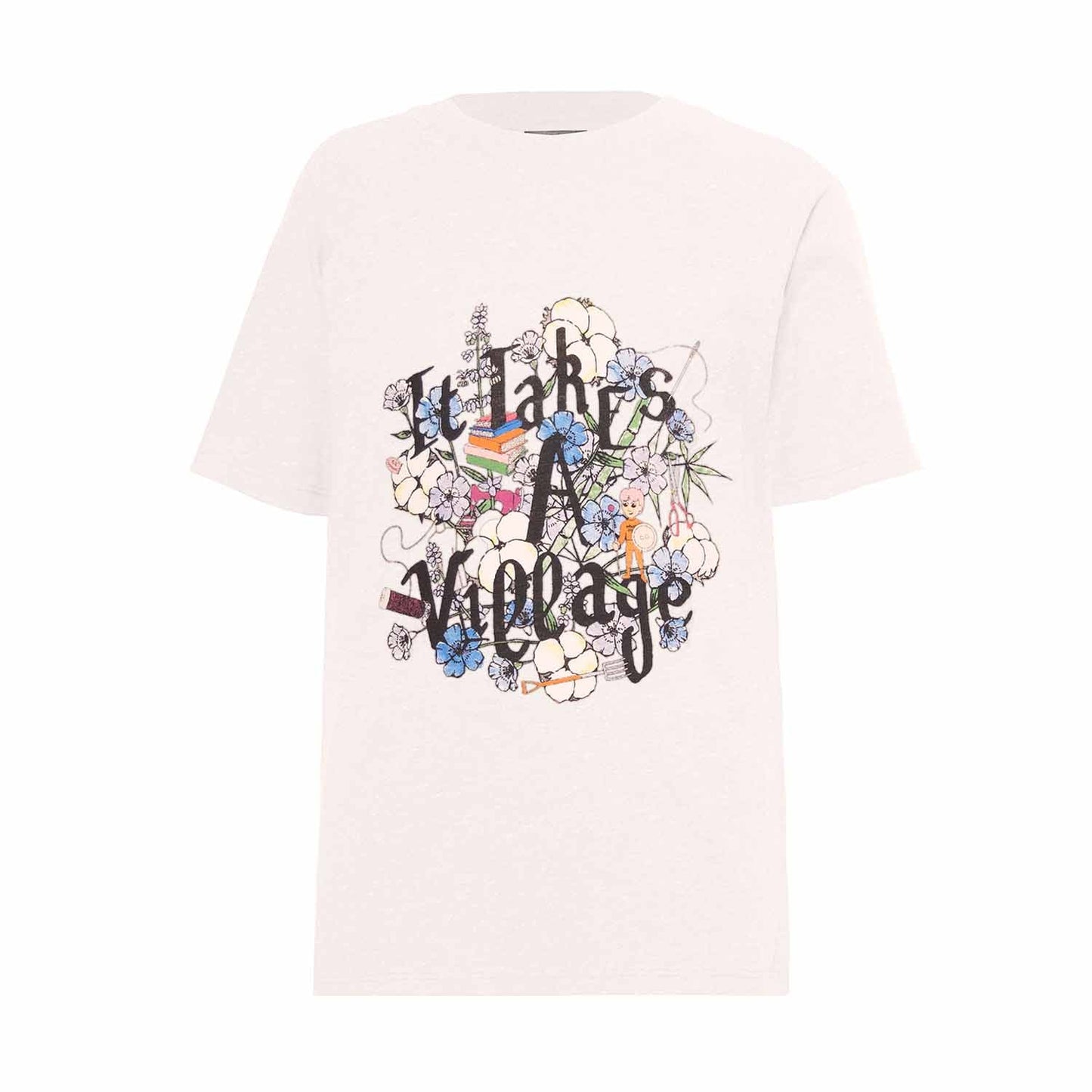 White Kids T Shirt with Print