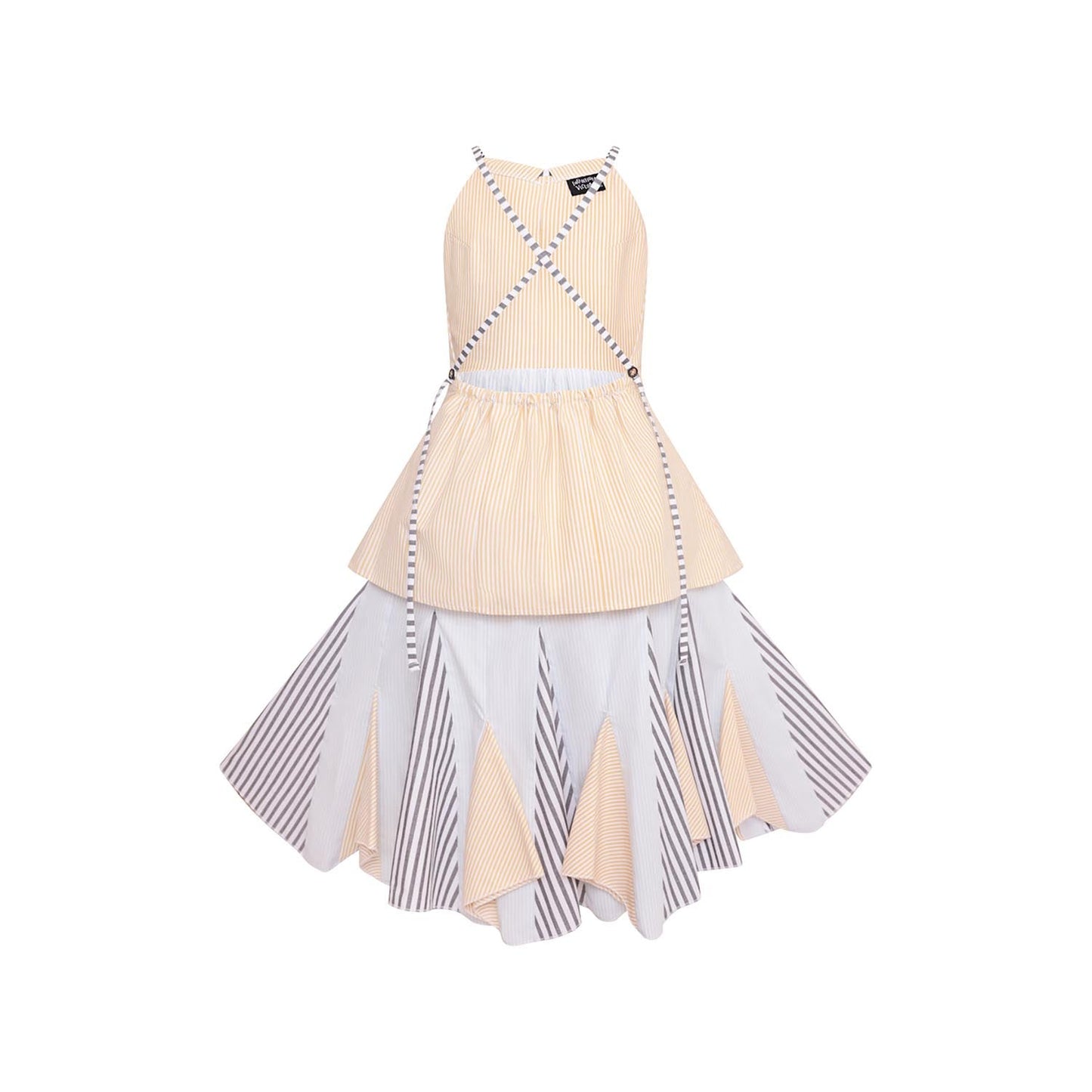 Zero Waste Striped Flower Girl Dress
