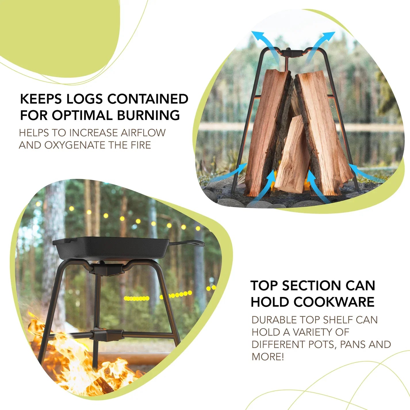 Flame Frame Vertical Bonfire Builder