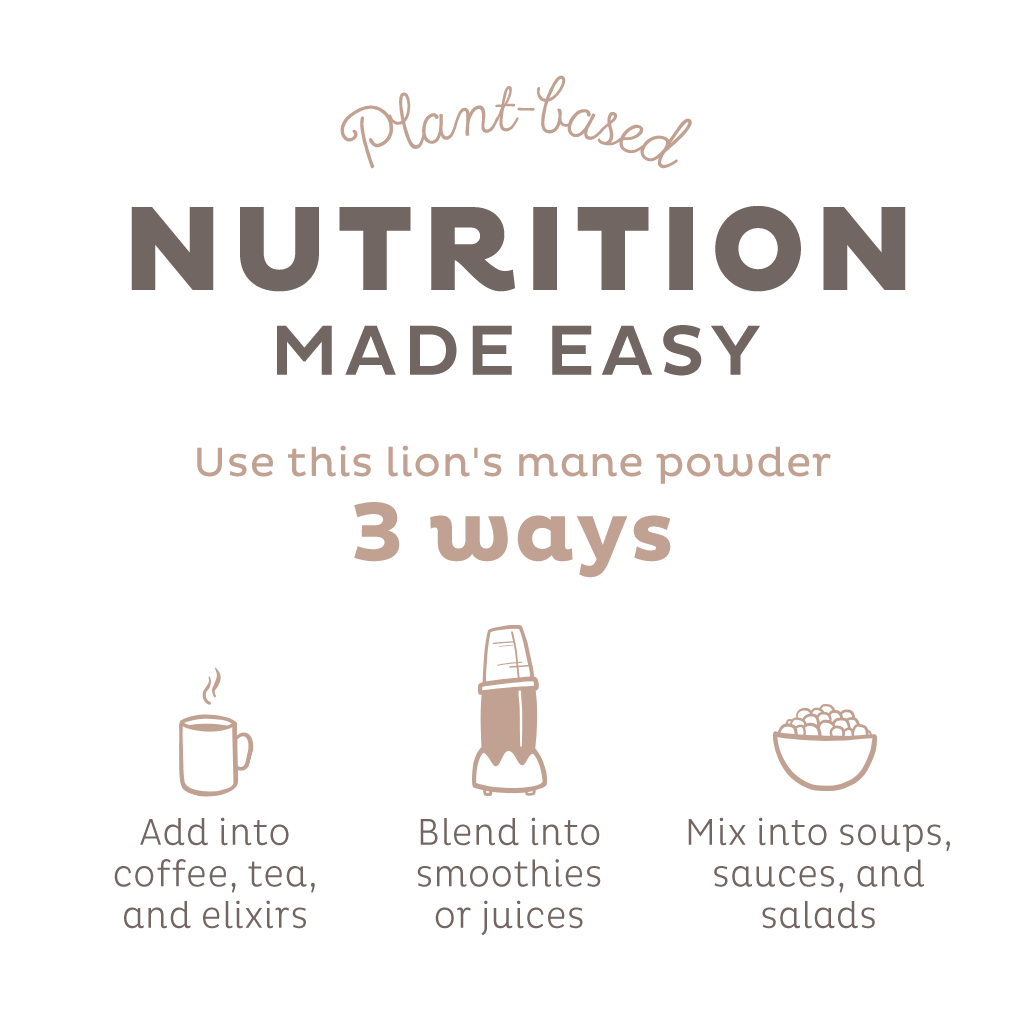 Organic Lion's Mane Powder, 35 Servings