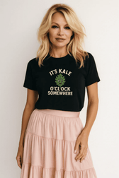Funny Vegan Premium Tshirt - It's Kale O'clock Somewhere - Vegan America