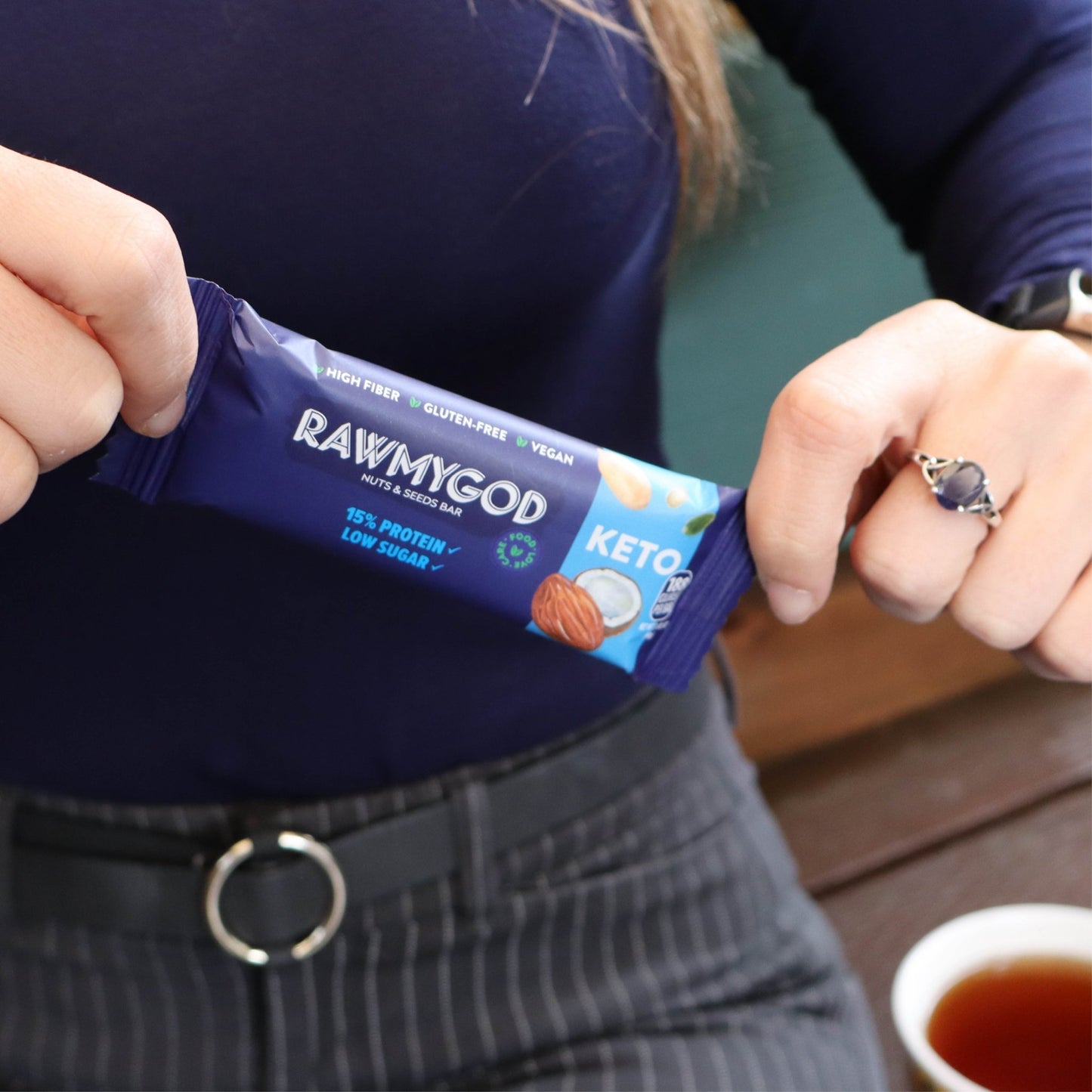 RAWMYGOD Ketogenic Protein Raw Nut & Seed Bar, Box of 12 - Vegan America