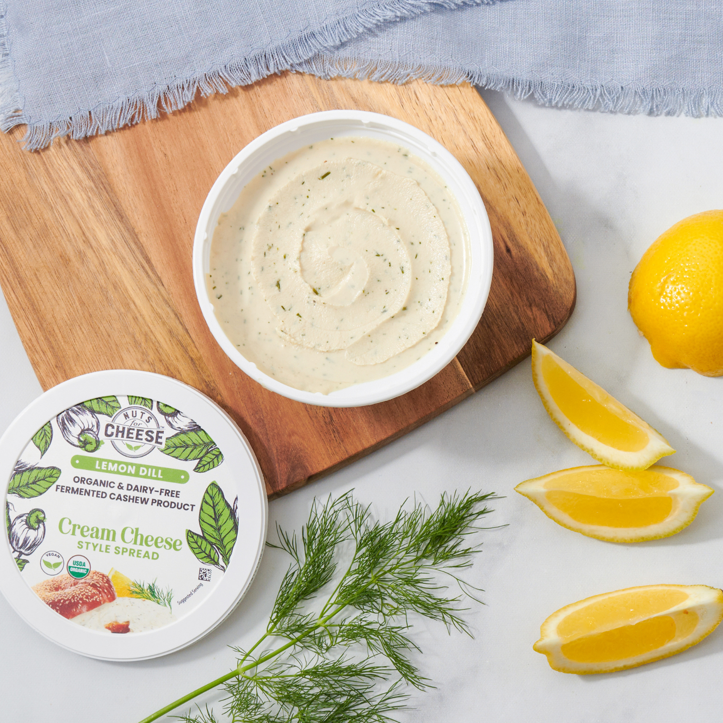 Lemon Dill Cream Cheese Style Spread