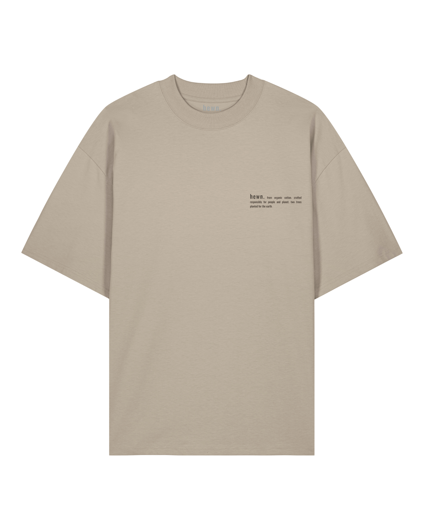 Men's Organic Cotton Signature Oversized T-Shirt | Limestone Grey
