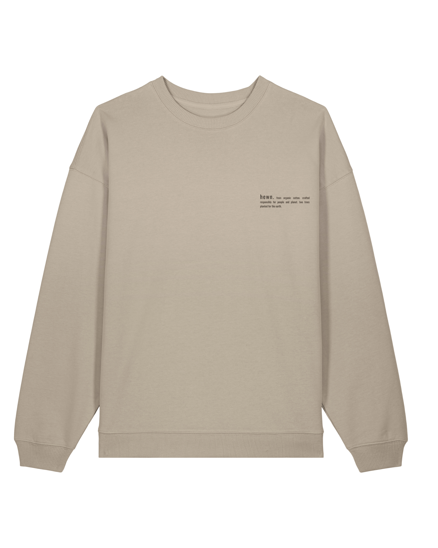 Women's Organic Cotton Signature Oversized Sweatshirt | Limestone Grey