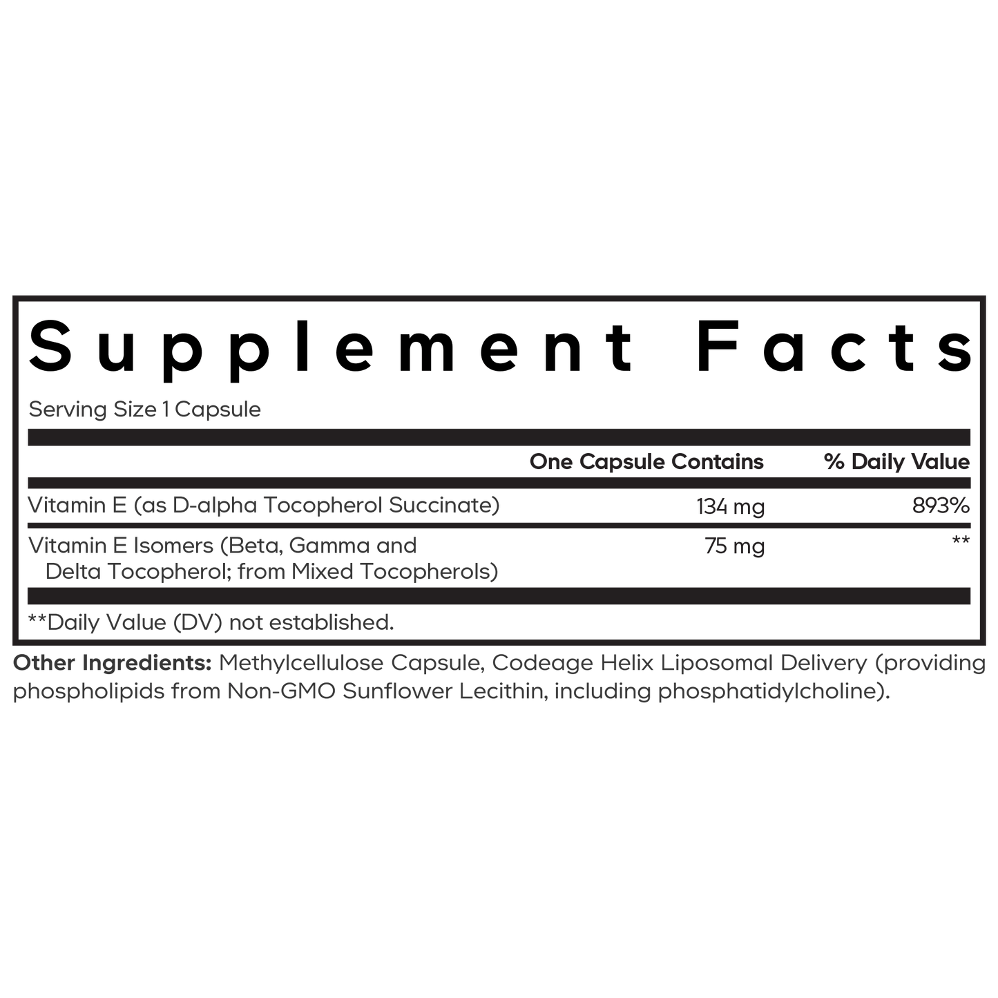 Liposomal Vitamin E+ - Vegan America
