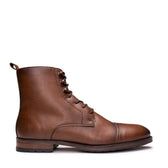 Men's Vegan Lace-Up Ankle Boots Lore Brown - Vegan America