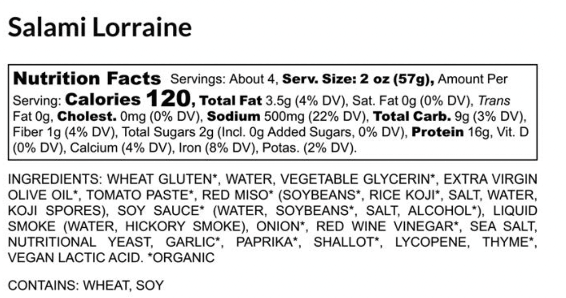 Plant - Based French/Hungarian Salami 3 - Pack - Vegan America