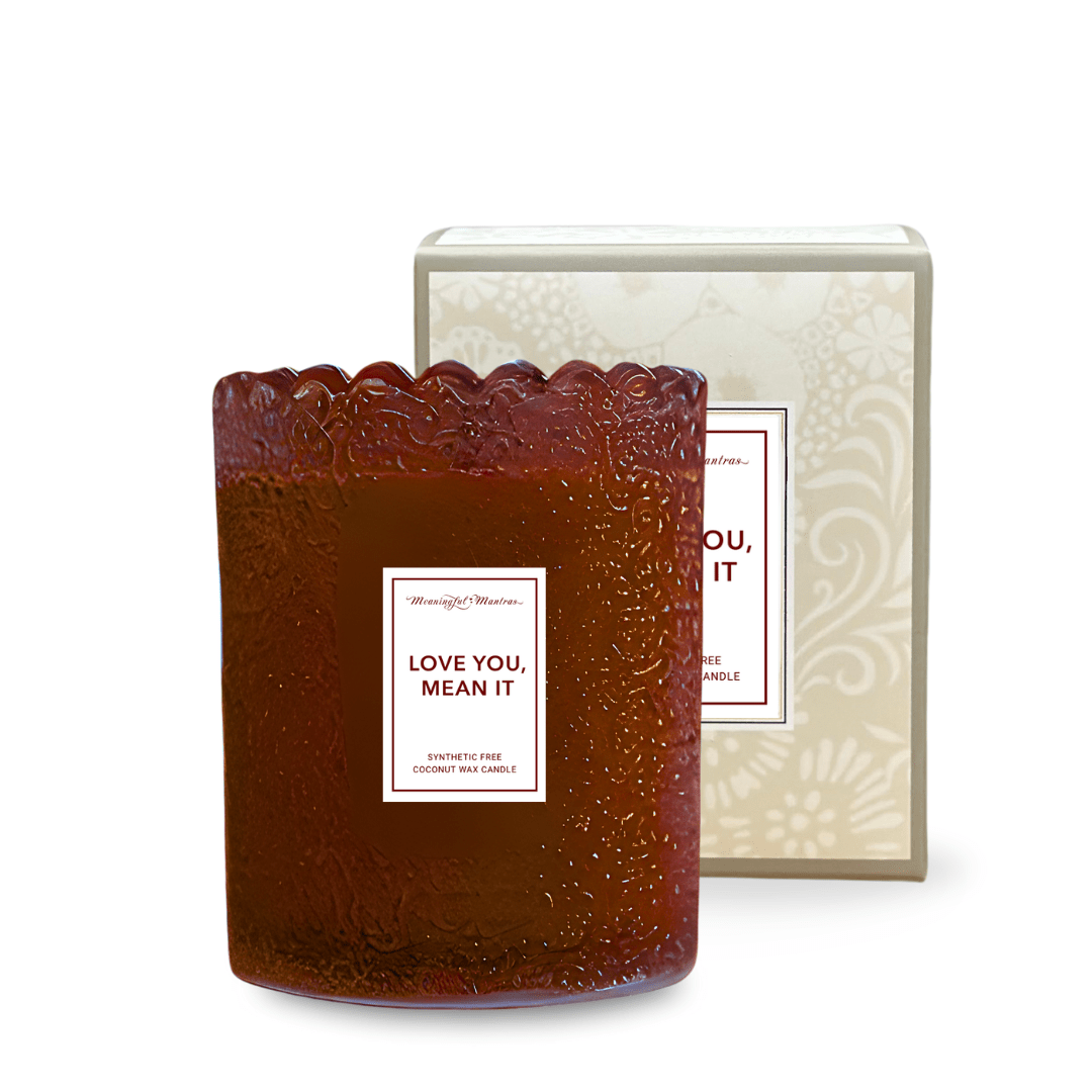Love You, Mean It Rosemary Thyme Natural Candle 8oz Kaia Collection - Vegan America