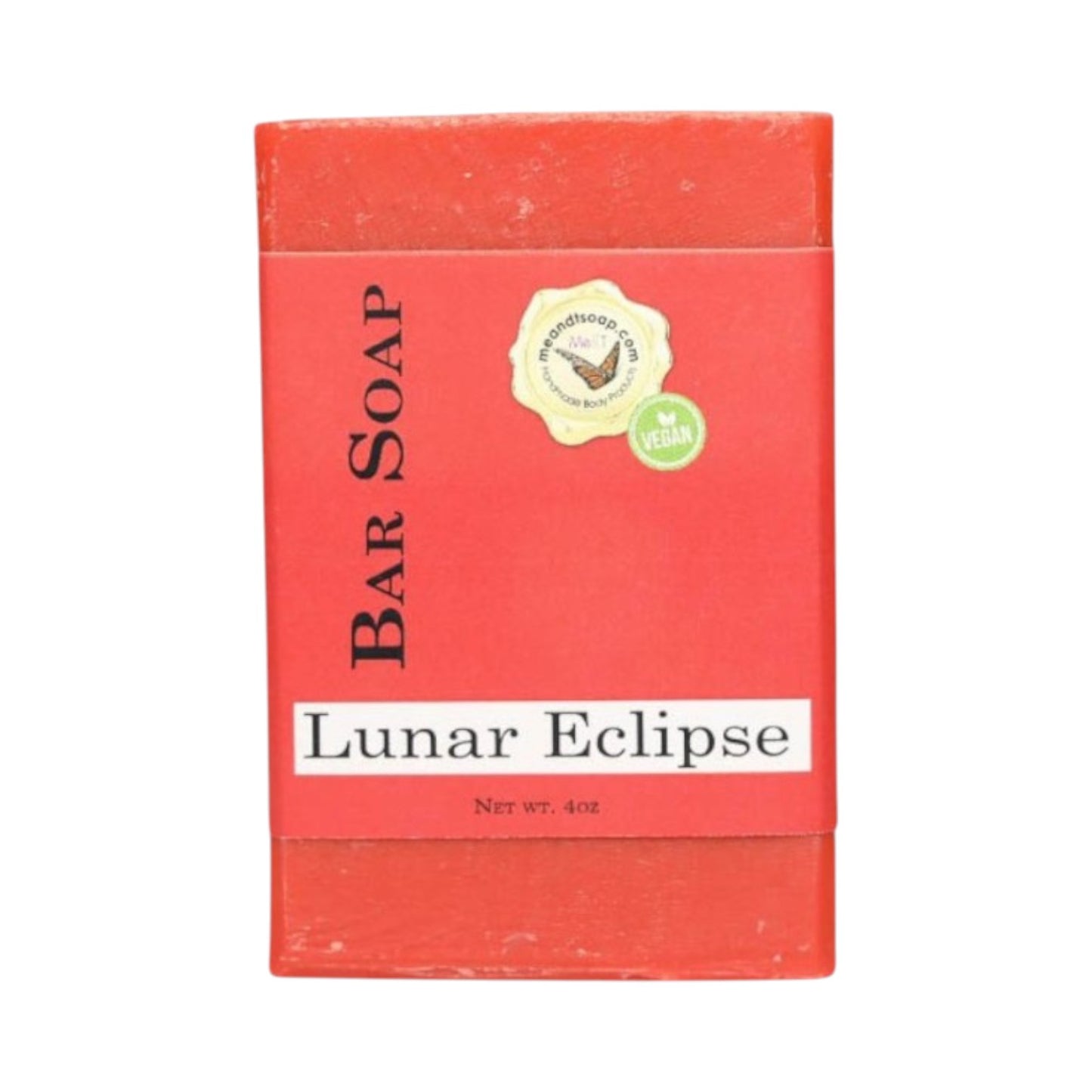 Lunar Eclipse Bar SOap shown with a red label