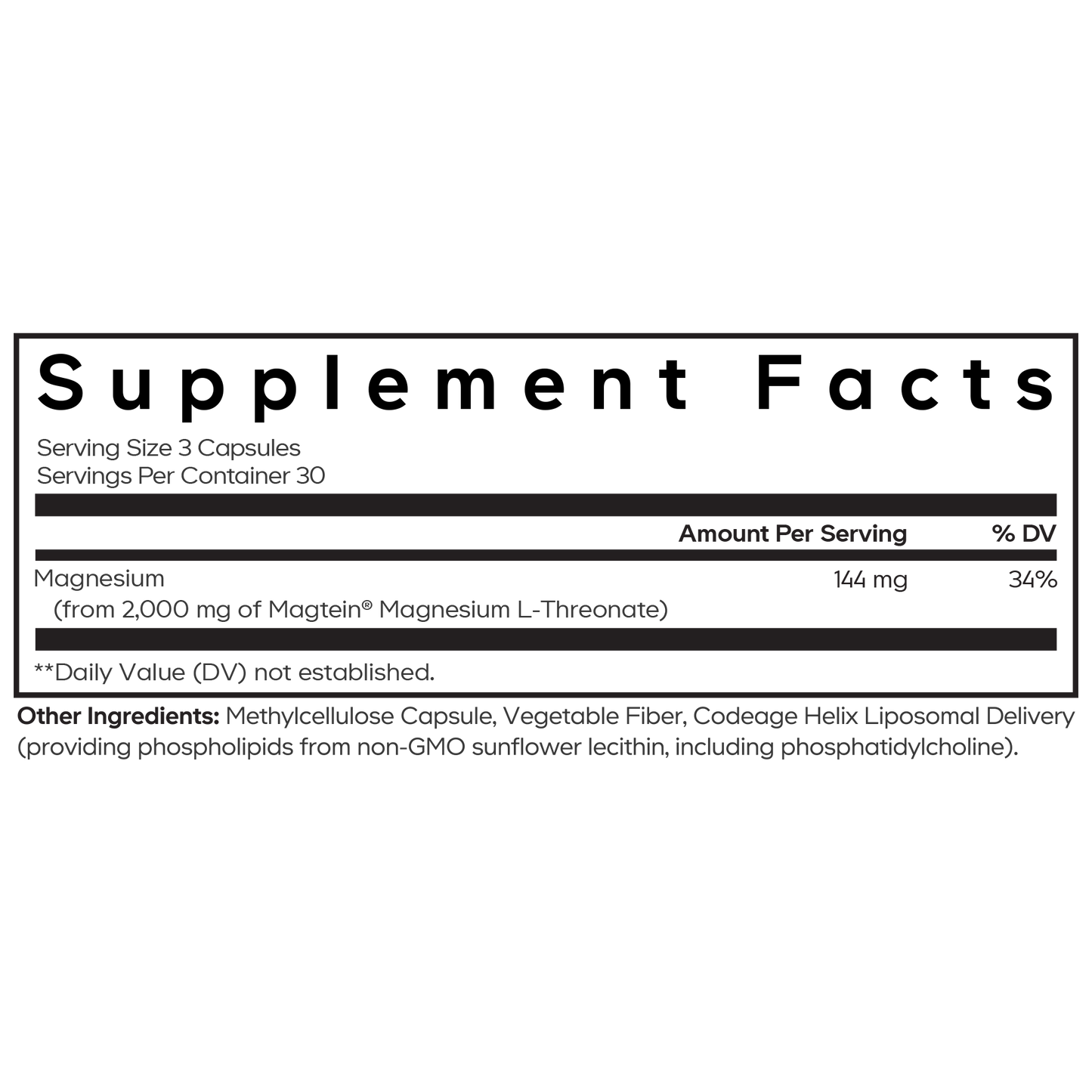 Liposomal Magnesium L-Threonate