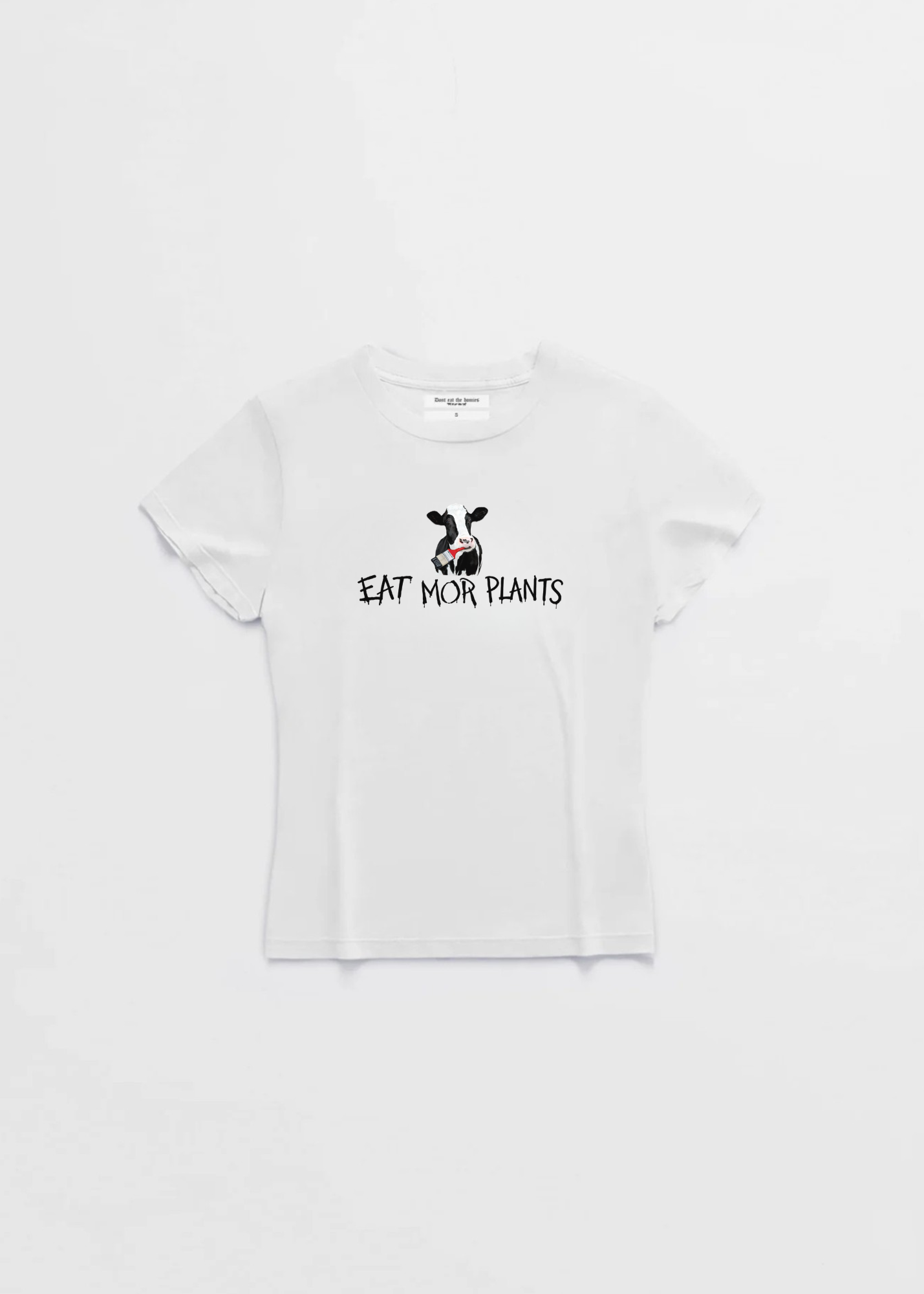 EAT MORE PLANTS WOMANS BABY TEE