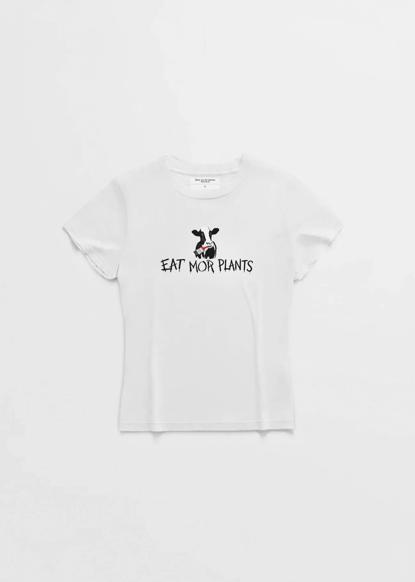 EAT MORE PLANTS WOMANS BABY TEE - Vegan America