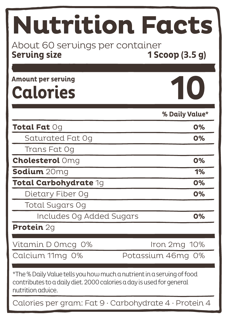Organic Spirulina Powder, 60 Servings