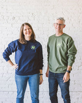 NF Embroidered Crewneck Sweatshirt - Vegan America