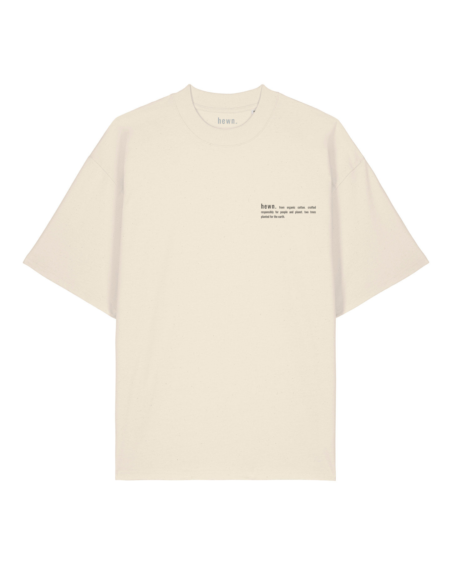 Men's Organic Cotton Signature Oversized T-Shirt | Natural Cotton