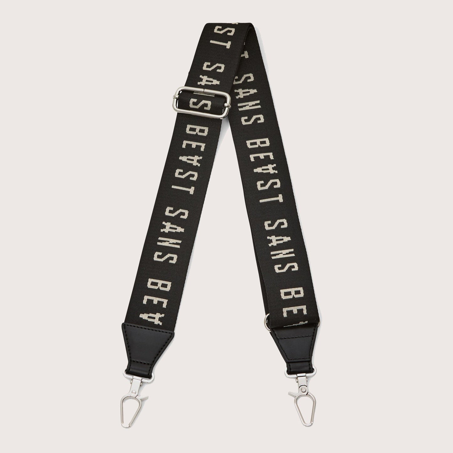 Barricade Bag Strap - Noir + Silver